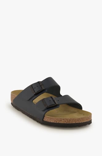 Birkenstock Arizona Natural Leather Regular Fit slipper uomo Blu