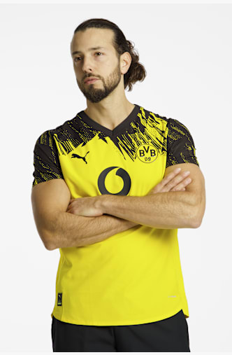 PUMA Borussia Dortmund Home Authentic Herren Fussballtrikot 25/26 Gelb