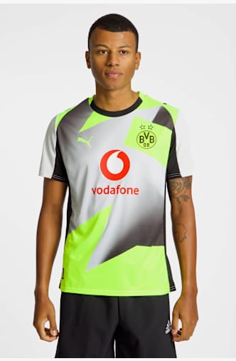 PUMA Borussia Dortmund Away Replica Herren Fussballtrikot 25/26 Silber