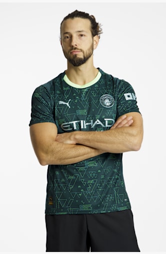 PUMA Manchester City 4th Replica maglia da calcio uomo 25/26 Verde