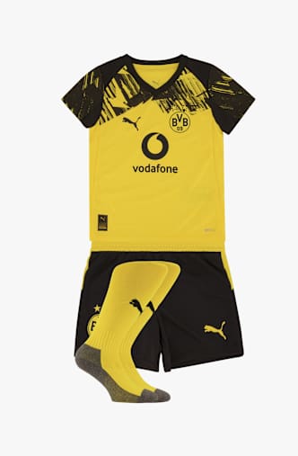 PUMA Borussia Dortmund Home Replica Mini set de football enfants 25/26 Jaune