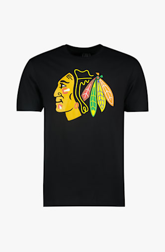 Fanatics Chicago Blackhawks Primary Logo Herren T-Shirt Schwarz