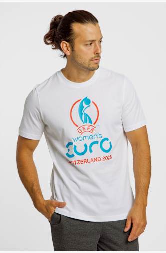 adidas UEFA Women's EURO25™ t-shirt uomo Bianco