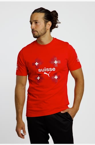 PUMA Svizzera t-shirt uomo EURO femminile 2025 Rosso