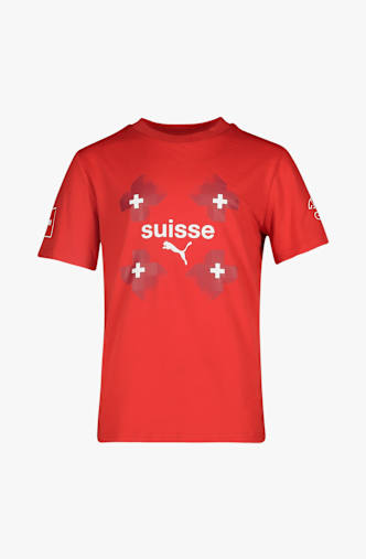 PUMA Schweiz Kinder T-Shirt Frauen EM 2025 Rot