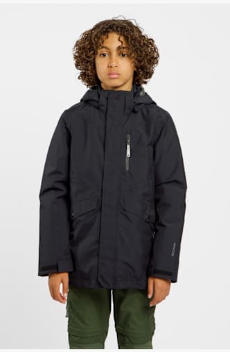 46 NORD 3in1 Kinder Outdoorjacke Schwarz