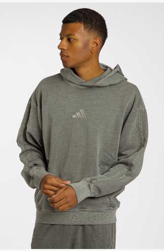 adidas ALL SZN French Terry Washed Herren Hoodie Schwarz