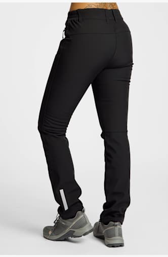 46 NORD Damen Softshellhose Schwarz