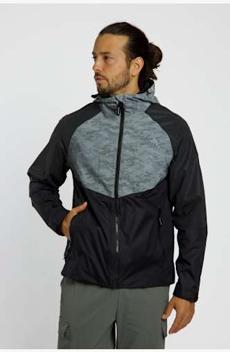 46 NORD Herren Regenjacke Schwarz