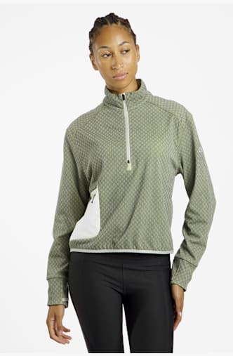 Ciele VLV Half-Zip midlayer donna Verde