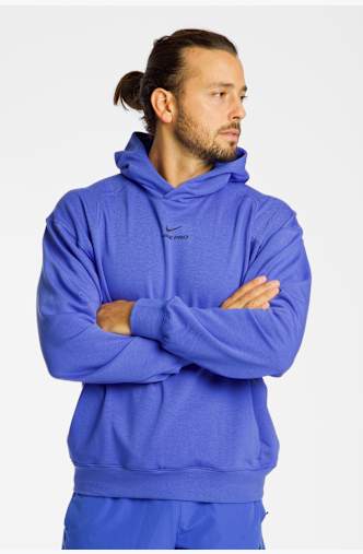 Nike Pro Training Herren Hoodie Blau