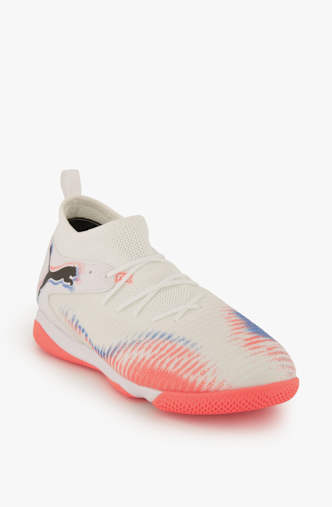 PUMA Future 8 Match Mid IT Kinder Fussballschuh Weiss