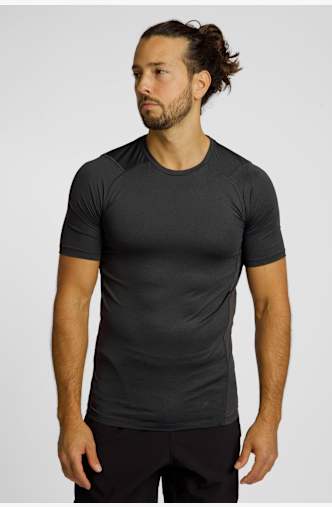 POWERZONE Compression t-shirt hommes Noir