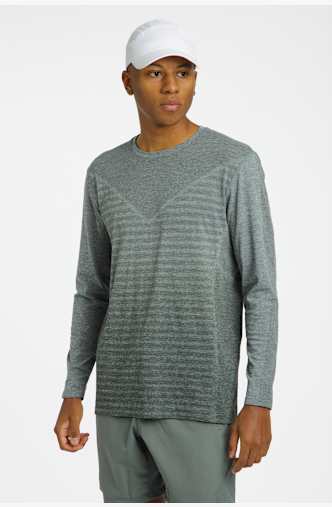 POWERZONE Seamless longsleeve hommes Gris