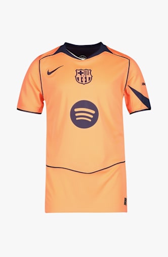 Nike FC Barcelona 3rd Replica maglia da calcio bambini 25/26 Arancia