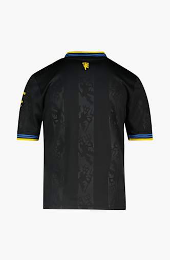 adidas Manchester United Away Replica maglia da calcio bambini 25/26 Nero
