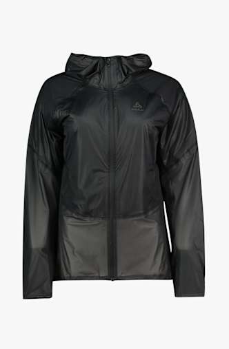 Odlo Dual Dry Performance Knit Waterproof veste de course femmes Noir