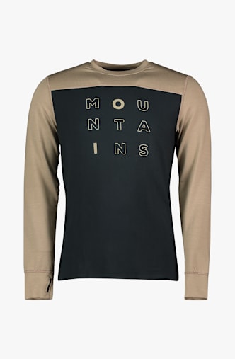 BEACH MOUNTAIN Thermo Longsleeve hommes Beige