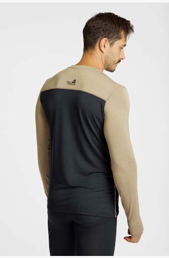 BEACH MOUNTAIN Thermo Longsleeve hommes Beige