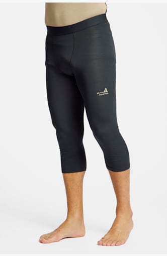 BEACH MOUNTAIN pantalon thermique 3/4 hommes Noir