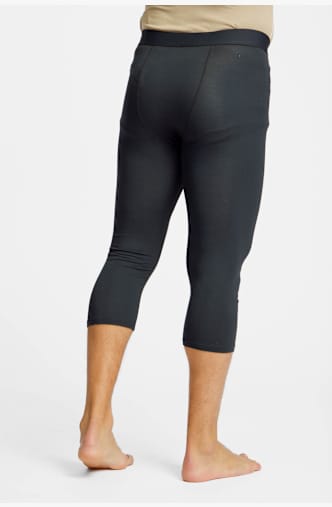 BEACH MOUNTAIN pantalon thermique 3/4 hommes Noir