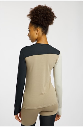 BEACH MOUNTAIN manche longue thermique femmes Beige