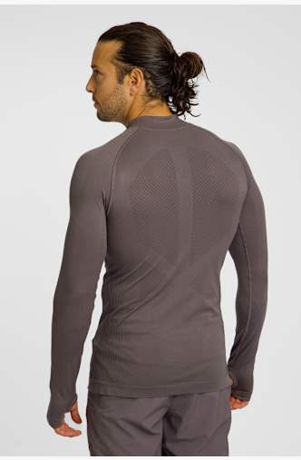 POWERZONE Seamless Herren Midlayer Grau