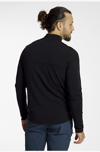 46 NORD Merino midlayer uomo Nero