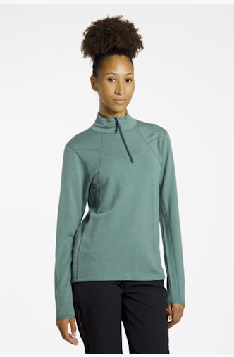 46 NORD Merino midlayer femmes Vert