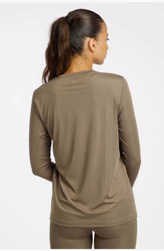 POWERZONE Damen Longsleeve Braun