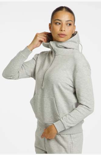 POWERZONE Damen Hoodie Grau