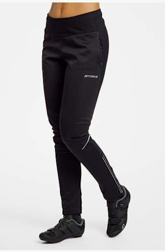 Stoke Laka Windbreaker Damen Bikehose Schwarz
