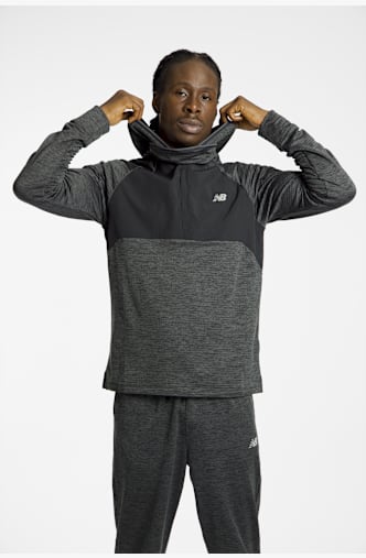 New Balance Heat Grid Balaclava Herren Midlayer Schwarz