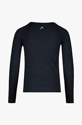 ALBRIGHT Merino manche longue thermique enfants Bleu