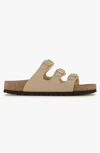Birkenstock Florida Birko-Flor® Narrow Fit Damen Slipper Beige