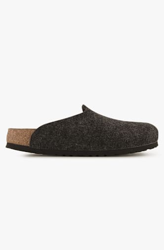 Birkenstock Amsterdam FE Narrow Fit Damen Slipper Grau