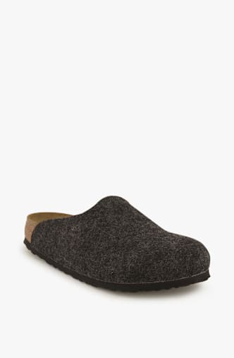Birkenstock Amsterdam FE Narrow Fit Damen Slipper Grau