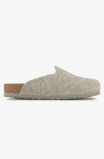 Birkenstock Amsterdam FE Regular Fit Damen Slipper Grau