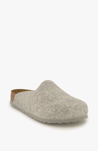 Birkenstock Amsterdam FE Regular Fit Damen Slipper Grau