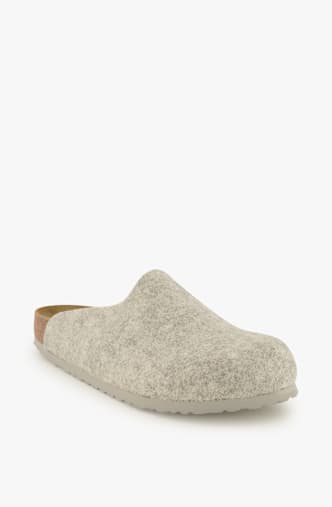 Birkenstock Amsterdam FE Narrow Fit Herren Slipper Grau