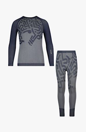 46 NORD Jungen Thermo Unterwäsche Set Blau