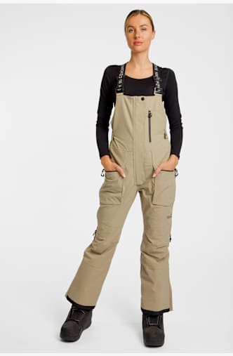 BEACH MOUNTAIN pantaloni da snowboard donna Beige