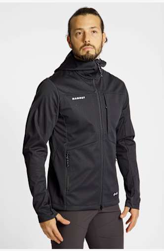 MAMMUT Ultimate VIII Hooded veste softshell hommes Noir