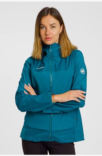 MAMMUT Ducan Guide Hooded giacca outdoor donna Turchese
