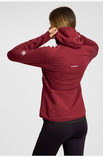 MAMMUT Aconcagua Hooded Damen Midlayer Rot