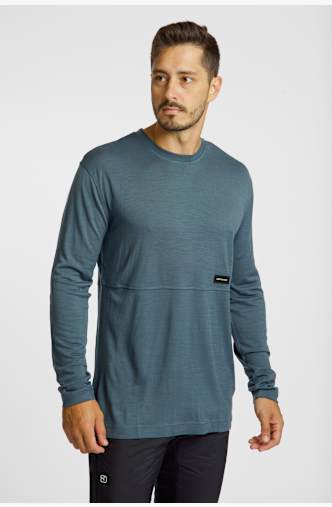 Ortovox 185 Merino Patch longsleeve uomo Grigio