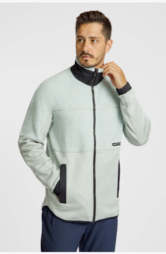 Ortovox Fleece Teddy Herren Midlayer Grau