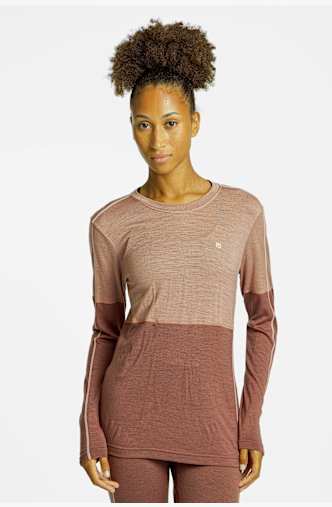 Ortovox 185 Rock'n'Wool Damen Thermo Longsleeve Pink