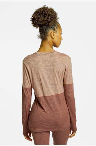 Ortovox 185 Rock'n'Wool Damen Thermo Longsleeve Pink