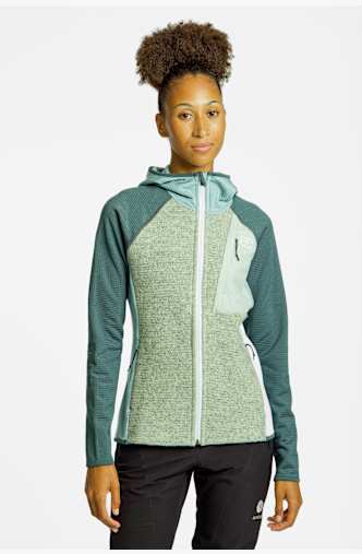 Ortovox Fleece GP Classic Knit Hoody midlayer femmes Gris